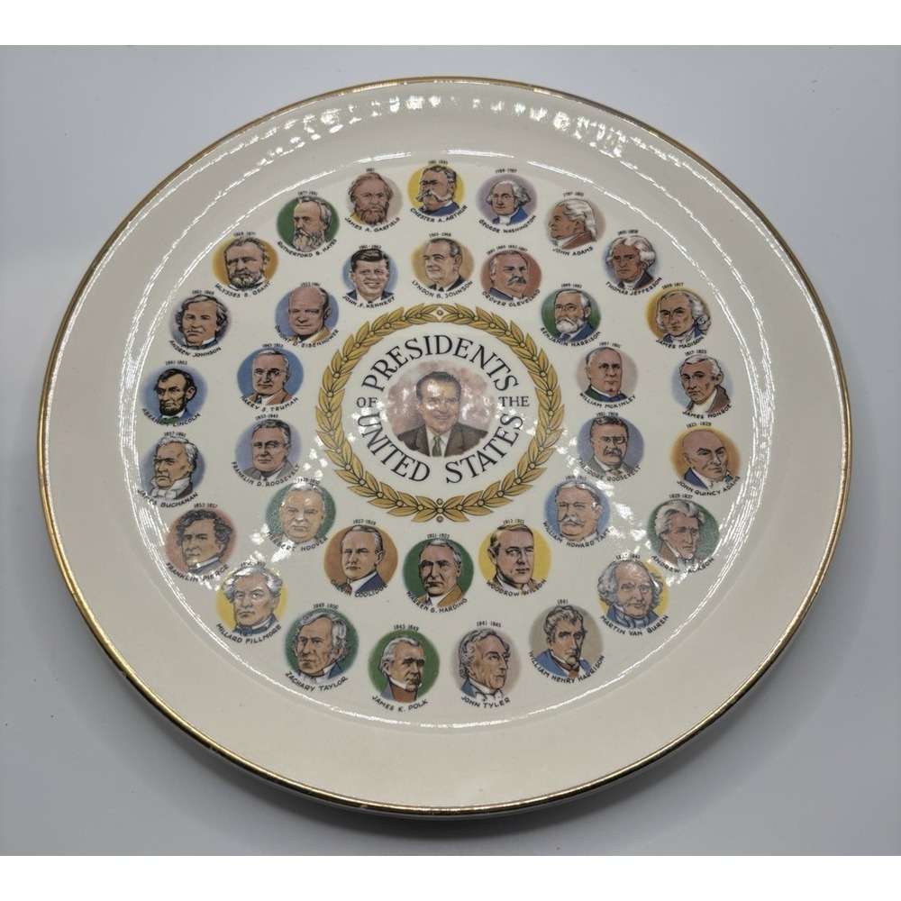 Vintage‎ Presidents of the United States Collector Plate - Washington to Nixon